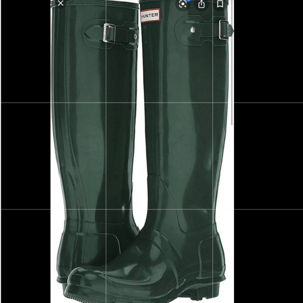 Olive green hunter boots